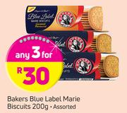 Bakers Blue Label Marie Biscuits-3X200g