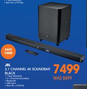 JBL 3.1 Channel 4K Soundbar Black