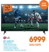 LG 49" UHD TV 49UK6300PVB