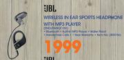 JBL Wireless In Ear Sports Headphone With MP3 Player