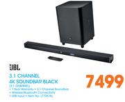 JBL 3.1 Channel 4K Soundbar Black