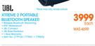 JBL Xtreme 2 Portable Bluetooth Speaker-Each