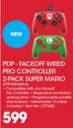 PDP-Faceoff Wired Pro Controller Super Mario 2 Pack(PDP-500-069-A)