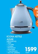  DeLonghi Icona Kettle Azure KBOV2001AZ-Each