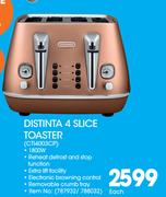 DeLonghi Distinta 4 Slice Toaster CTI 4003CP