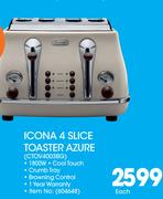 DeLonghi Icona 4 Slice Toaster Azure CTOV4003BG-Each