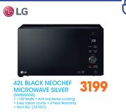 LG 42Ltr Black Neochef Microwave Silver MH8265DIS