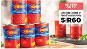 La Belinda Chopped Or Peeled Tomatoes-For 5 x 400g