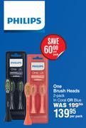 Philips One Brush Heads (2 Pack)-Per Pack