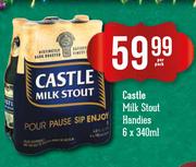 Castle Milk Stout Handies-6x340ml per Pack