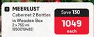 Meerlust Cabernet 2 Bottles In Wooden Box-2 x 750ml