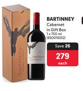Bartinney Cabernet In Gift Box-750ml Each