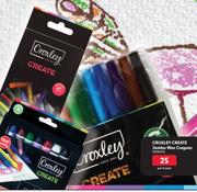 Croxley Create Retractable Wax Crayons-Per 12 Pack