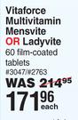 Vitaforce Multivitamin Mensvite Or Ladyvite 60 Film Coated Tablets
