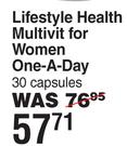 Lifestyle Health Multivit For Women One A Day 30 Capsules