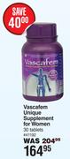 Vascafem Unique Supplement For Women 30 Tablets