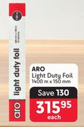 Aro Light Duty Foil-1400m x 150mm Each