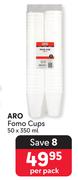 Aro Fomo Cups 50 x 350ml-Per Pack