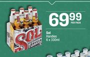 Sol Handies-6x330ml Per Pack