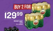 Amstel Lager Cans-2 x 6x440ml
