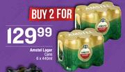 Amstel Lager Cans-For 2 x 6x440ml