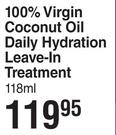 Shea Moisture 100% Virgin Coconut Oil Daily Hydration Leave In Treatment-118ml