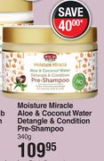 African Pride Moisture Miracle Aloe & Coconut Water Detangle & Condition Pre Shampoo-340g