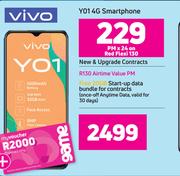 Vivo Y01 4G Smartphone-On Red Flexi 130
