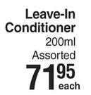 Kair Leave In Conditioner Assorted-200ml Each
