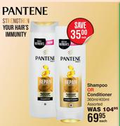 Pantene Shampoo Or Conditioner Assorted-360ml/400ml Each