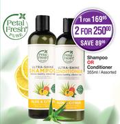 Petel Fresh Pure Shampoo Or Conditioner Assorted-For 2 x 355ml