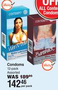 Contempo Condoms 12 Pack Assorted-Per Pack