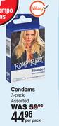 Contempo Condoms 3 Pack Assorted-Per Pack