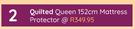 Sleepmasters Quilted Queen 152cm Mattress Protector