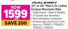 Raleigh 24" Or 26" Men's Or Ladies Eclipse Mountain Bike-Each