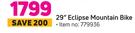 Raleigh 29" Eclipse Mountain Bike