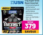 USN 4Kg Super Grow Beast Assorted-Each