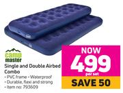 Campmaster Single & Double Airbed Combo-Per Set