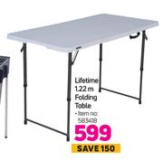 Lifetime 1.22m Folding Table