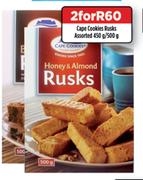 Cape Cookies Rusks Assorted-2 x 450g/500g