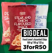 Food Lover's Assorted Chips-3 x 110g/110g/125g