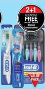 Oral-B Pulsar 3D Whitening Therapy Battery Operated Toothbrush-Each