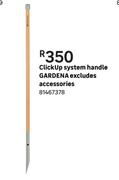 Gardena Clickup System Handle Excludes Accessories