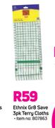 Ethnix GR8 Save 3 Pack Terry Cloths