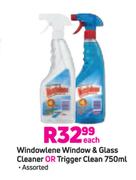 Windowlene Window & Glass Cleaner Or Trigger Clean-750ml Each