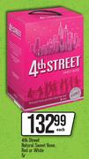 4th Street Natural Sweet Rose (Red Or White)-5Ltr Each