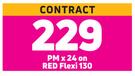 Hisense Infinity U40 Smartphone-On Red Flexi 130