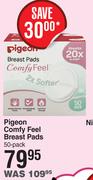 Pigeon Comfy Feel Breast Pads-50 Pack