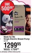Tommee Tippee Made For Me Single Electric Breast Pump 68479