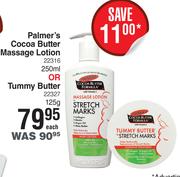 Palmer's Cocoa Butter Massage Lotion 250ml Or Tummy Butter 125g-Each
